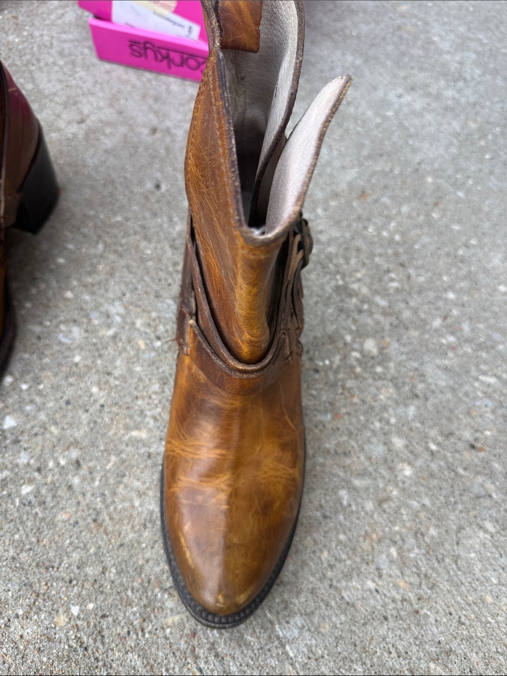 Freebird by Steven Brown Leather Western Ankle Boots Perfect for Country Concert